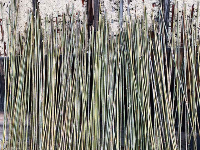原竹の乾燥